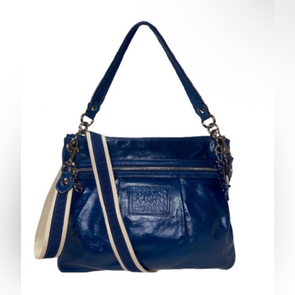 Coach Poppy Glazed Leather Crossbody Hipster Shoulder Bag